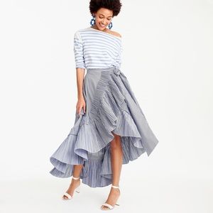 J. Crew ruffle wrap skirt